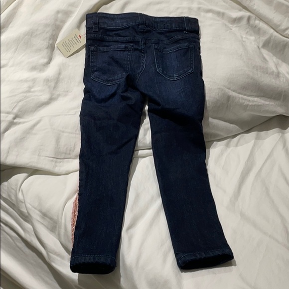 Cat & Jack 5 stretch jeans pink side details NWT - Picture 7 of 10